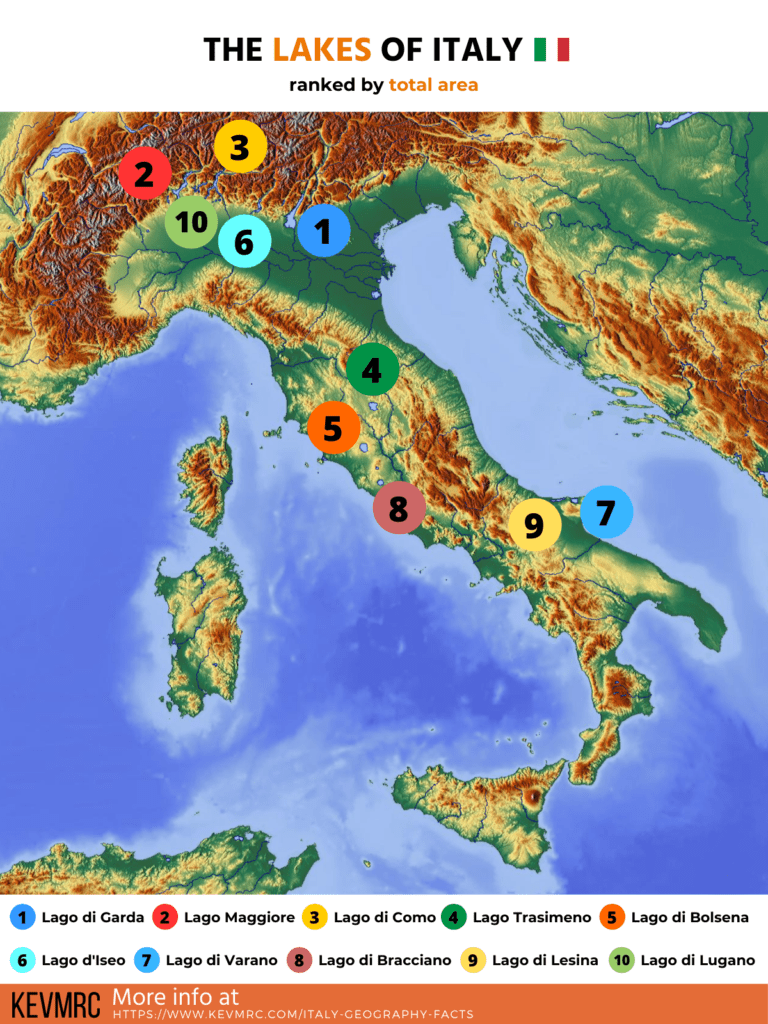 49 Interesting Geography Of Italy Facts Free Infographic   Illustration About The Italian Lakes 768x1024 