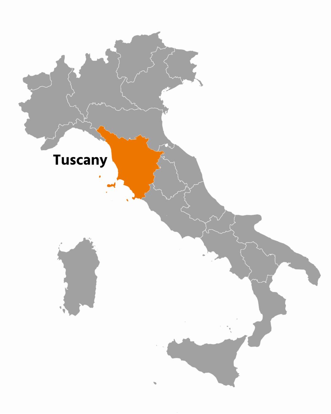 Where Is Tuscany On A Map Of Italy - Map of world