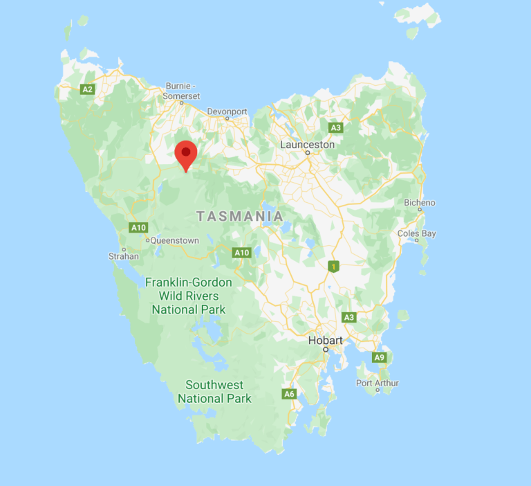 Map Of Cradle Mountain In Tasmania 768x702 
