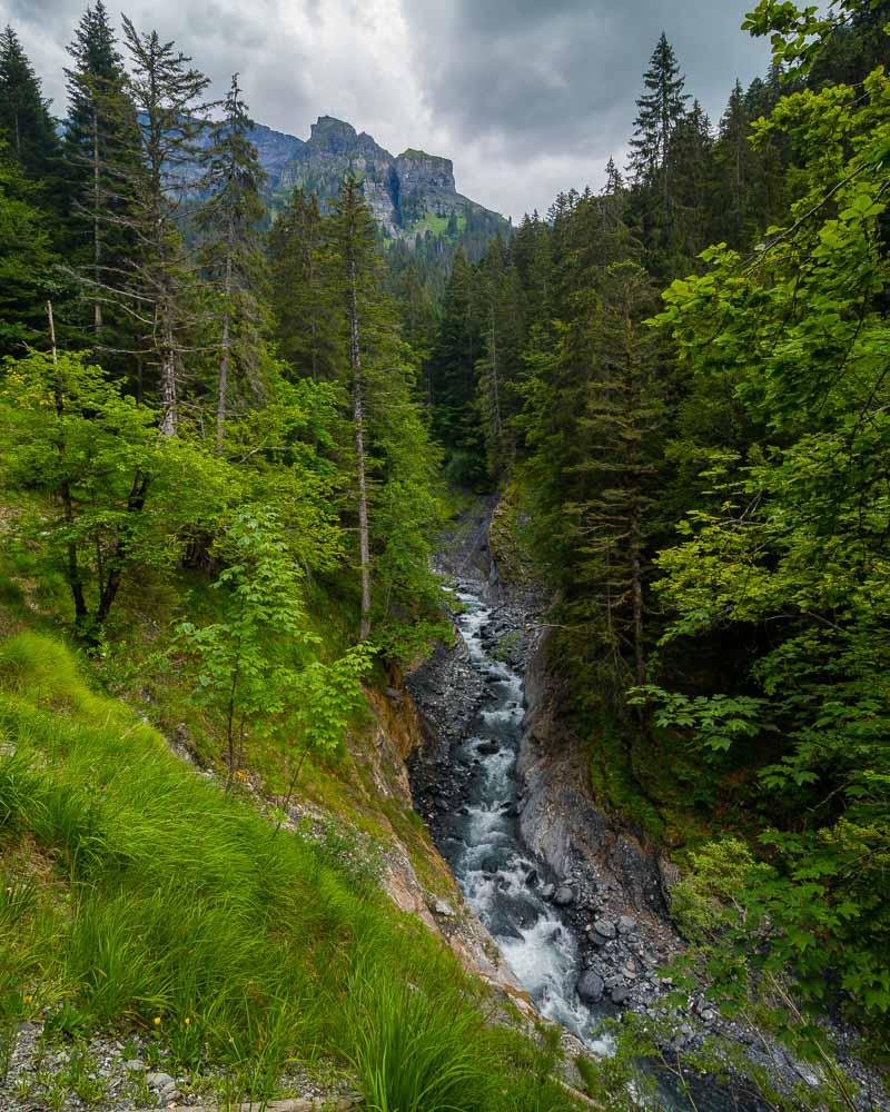 view from the randonnee du cirque des fonts