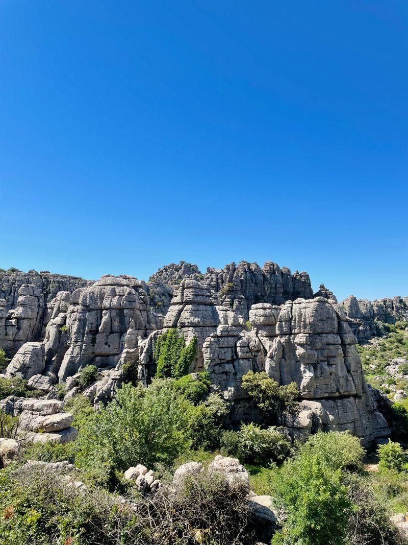 amazing rock formations on el torcal hike