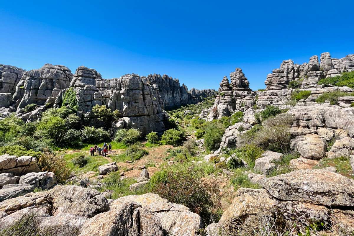 amazing view on el torcal de antequera hike