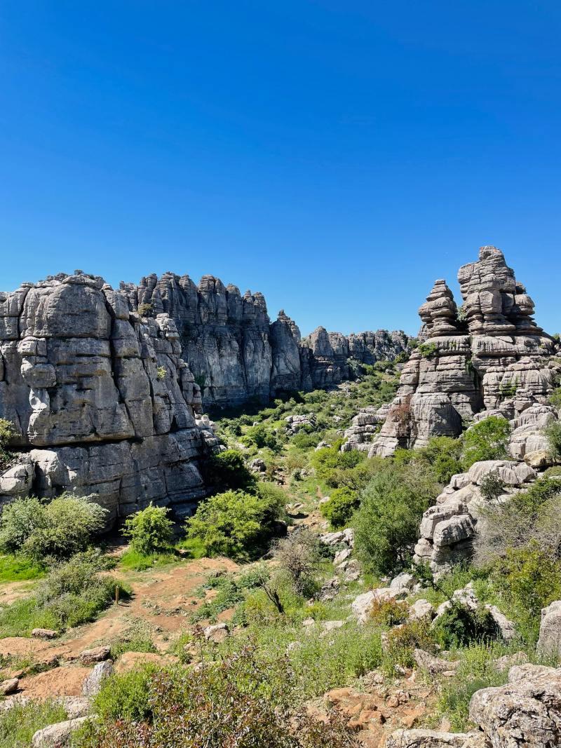 beautiful valley in el torcal de antequera