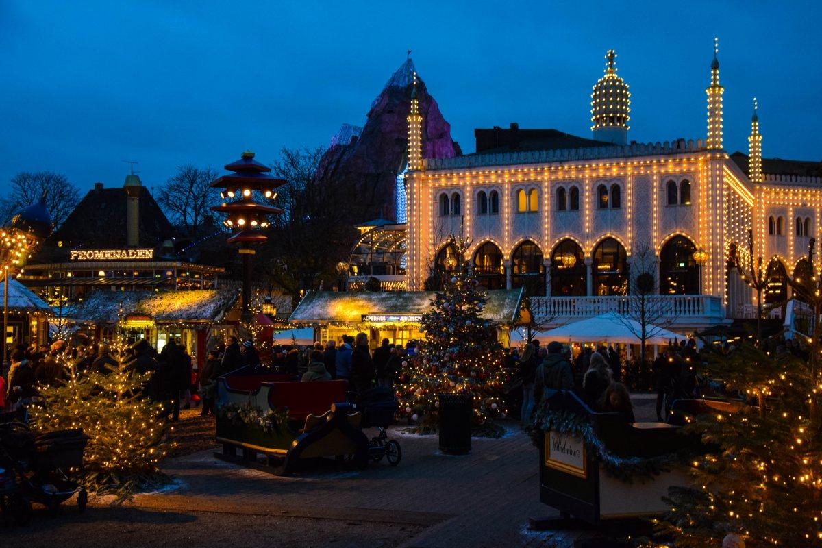 copenhagen tivoli gardens at christmas