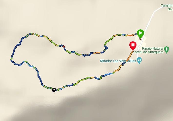 el torcal de antequerra hike map