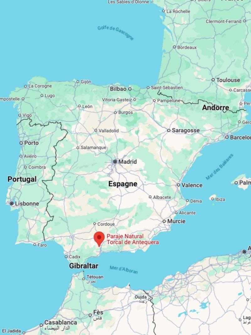 el torcal on spain map