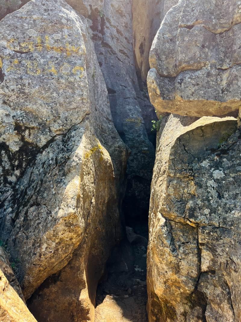 rocks corridor entrance