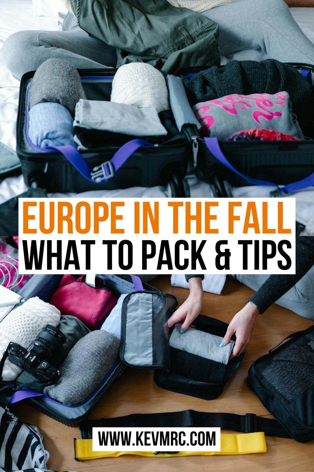 Don't know what to pack for your next autumn trip to Europe? Here's the most complete (and easiest) packing list for Europe in fall! fall europe packing list | europe autumn packing | packing list autumn europe | how to pack for europe in fall | europe fall packing list | what to pack for fall in europe 