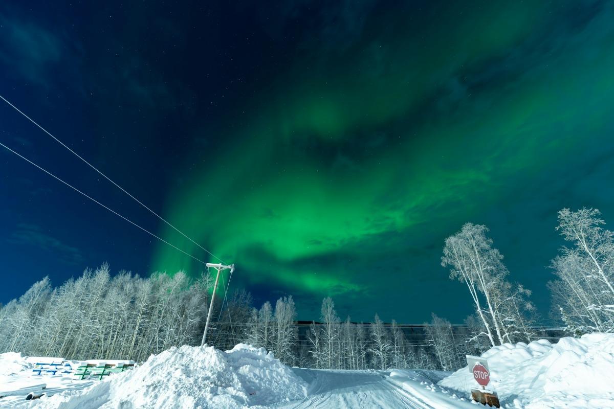 fairbanks alaska northern lights in january