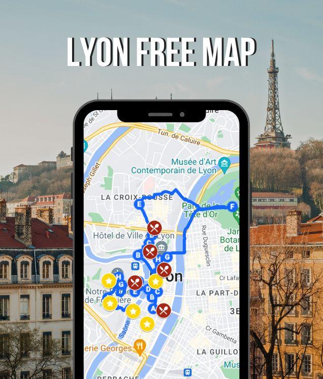 2 days in lyon free map