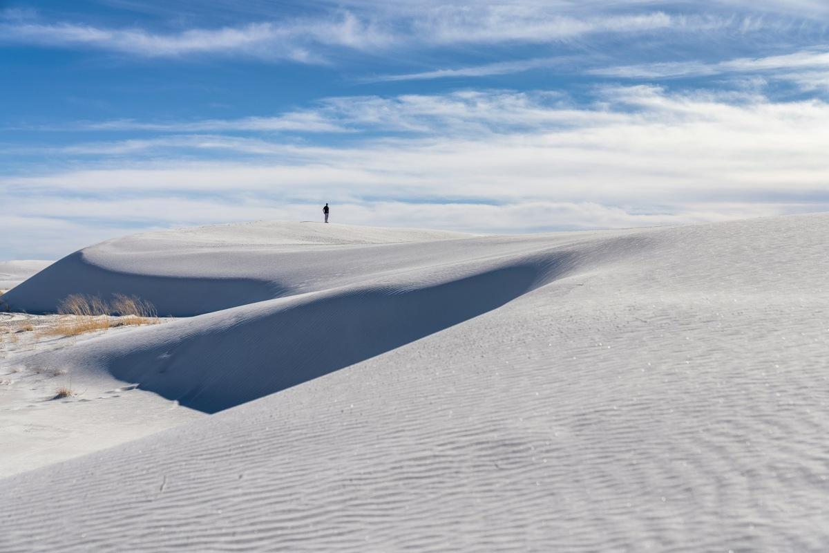 white sands national park in january