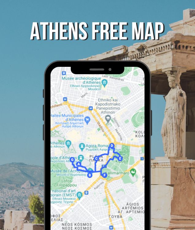 1 day in athens free map