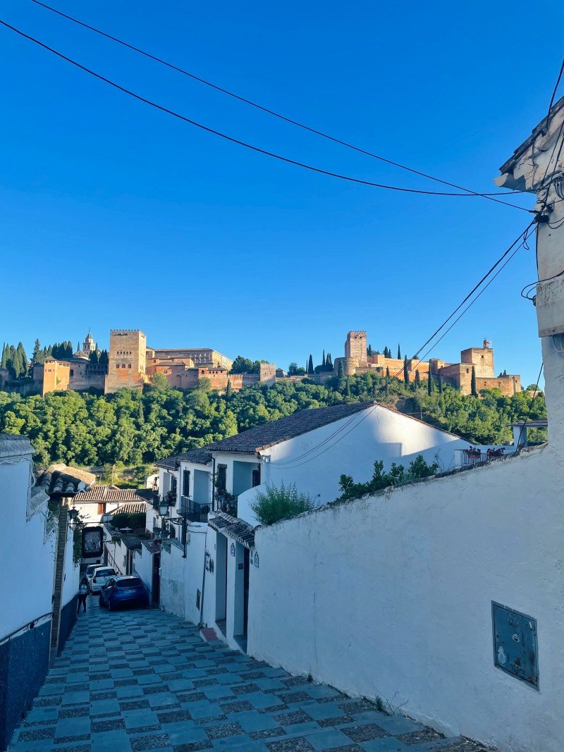 alhambra viewpoint from albaicin district