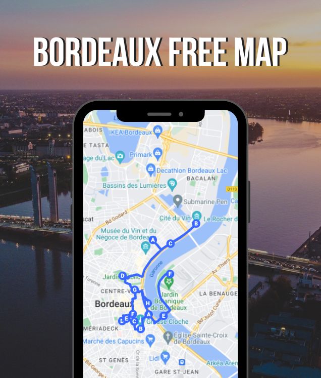 3 days in bordeaux free map