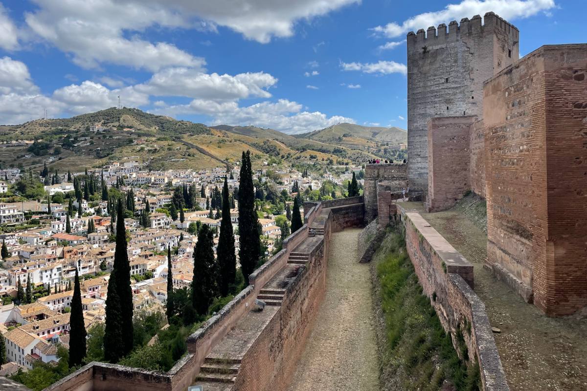 granada view from the alacazaba walls