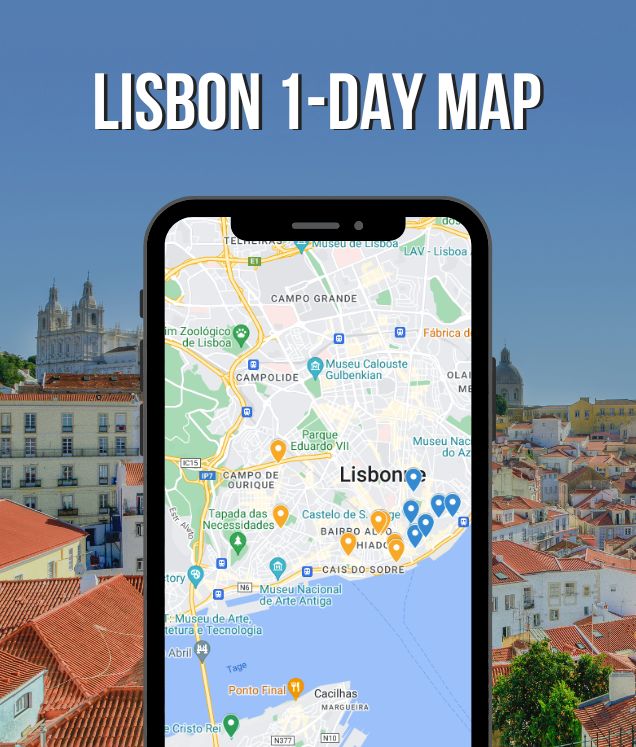 1 day in lisbon free map