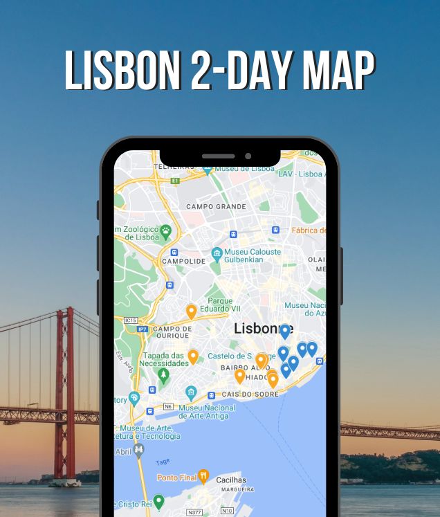 2 days in lisbon free map