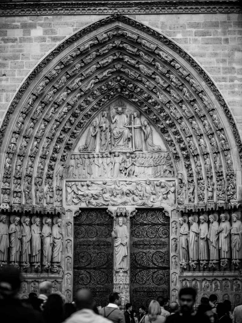 notre dame de paris cathedral gates