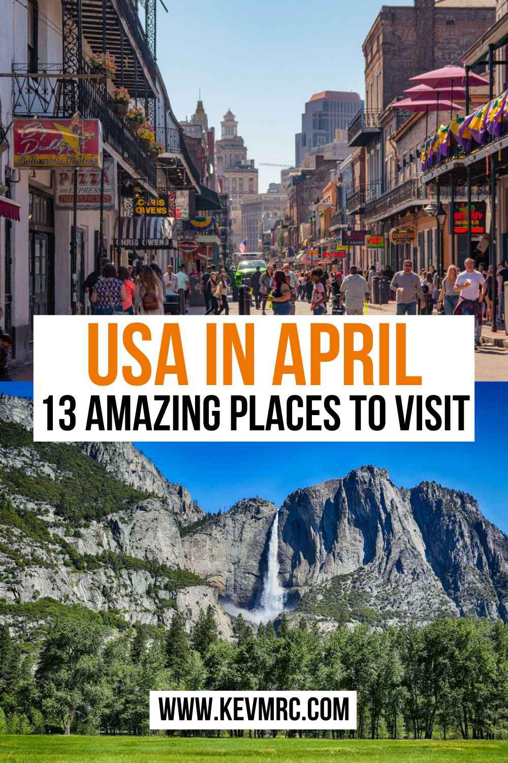 Discover in this guide the 13 best places to visit in April in the USA, with all the info & tips you need to make a decision! usa trips in april | best place to visit in april in usa | april travel destinations usa | usa travel april | places to go in april usa | where to travel in april us | april vacation destinations usa