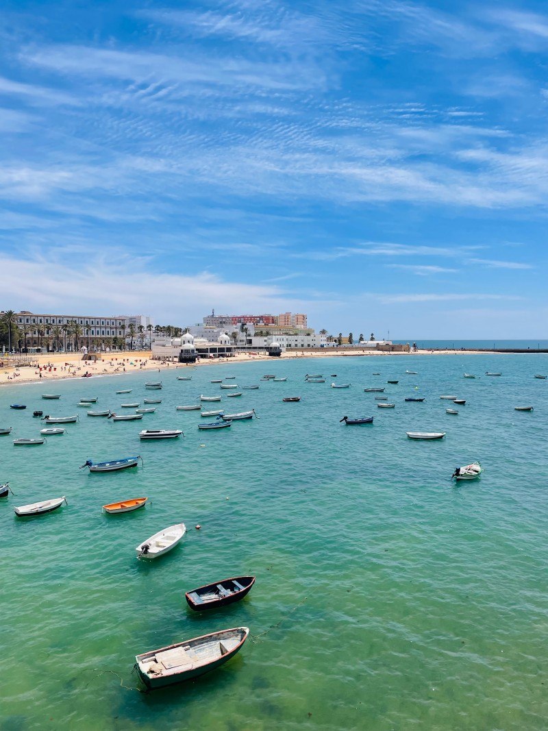 la caleta beach in cadiz