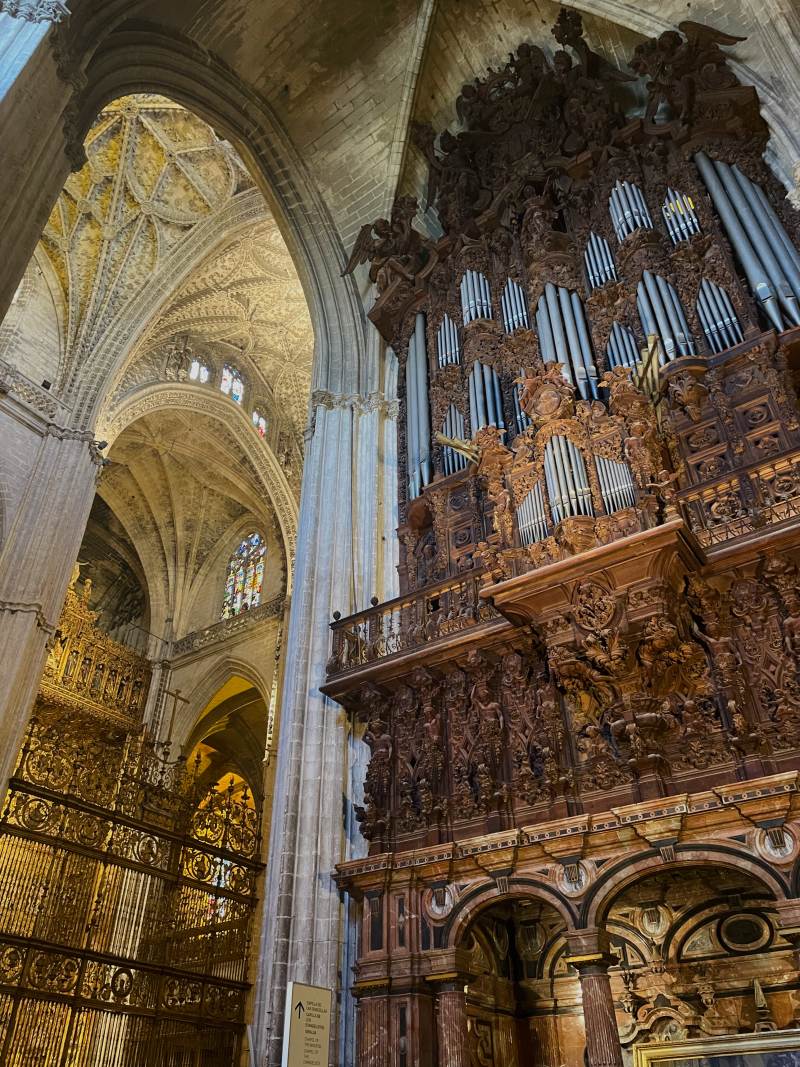 the organ inside seville cathedral