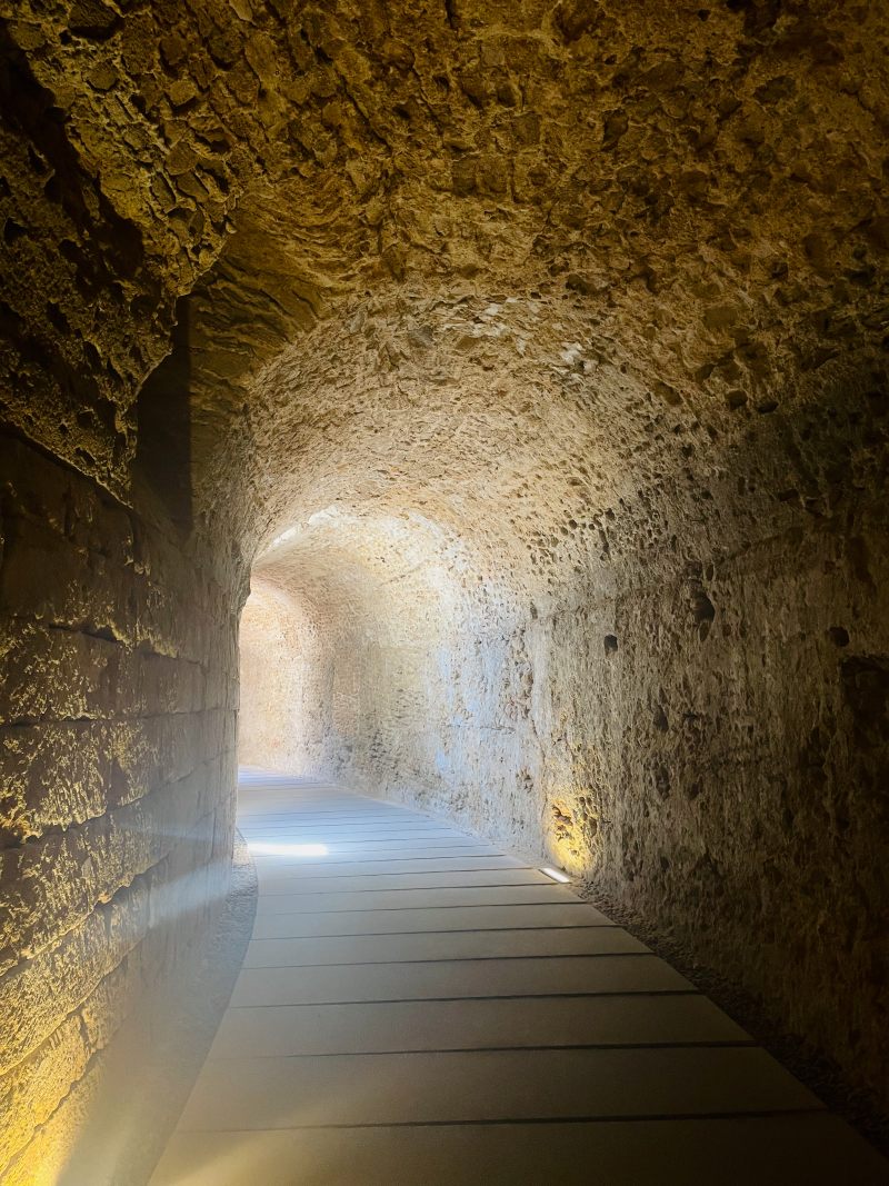 tunnel to the roman theater of cadiz