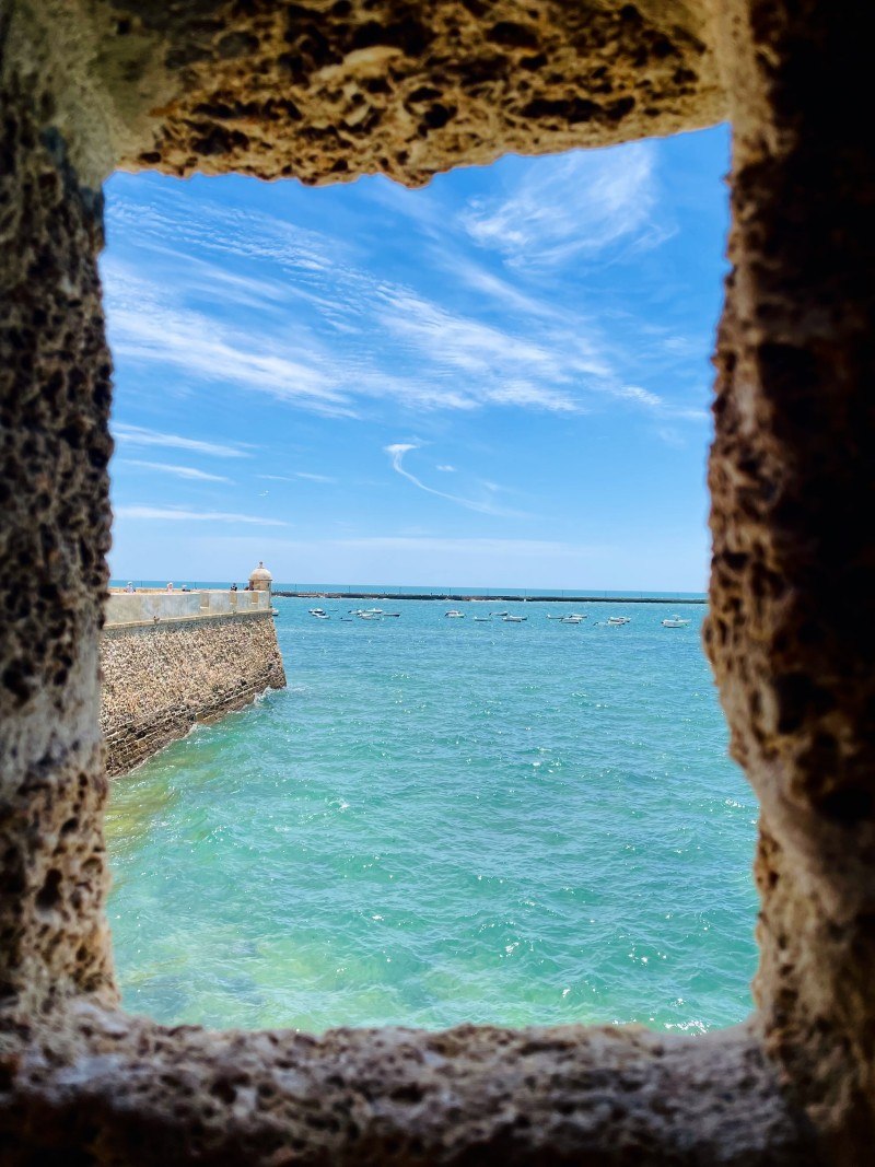 view from castillo santa catalina