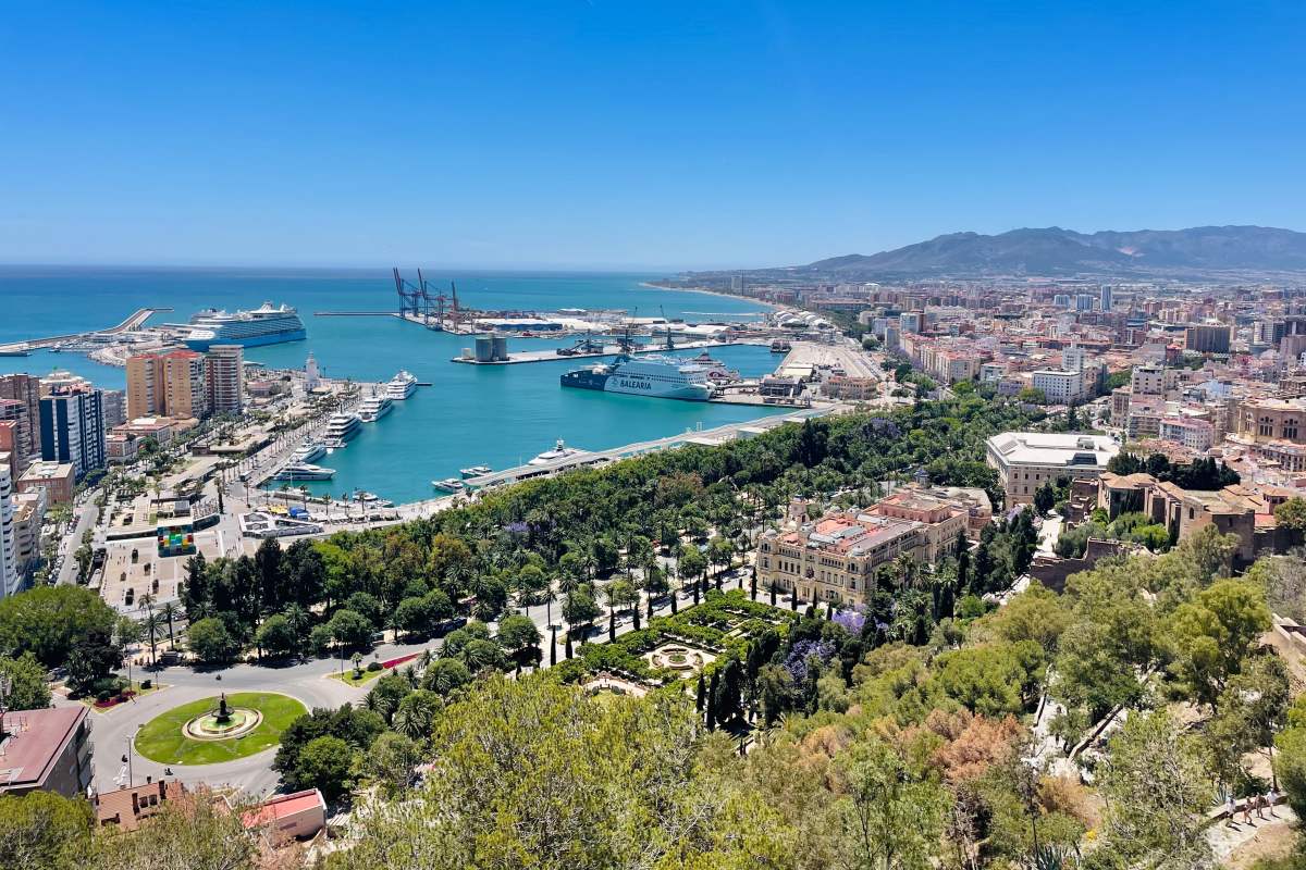 malaga view from gibralfaro