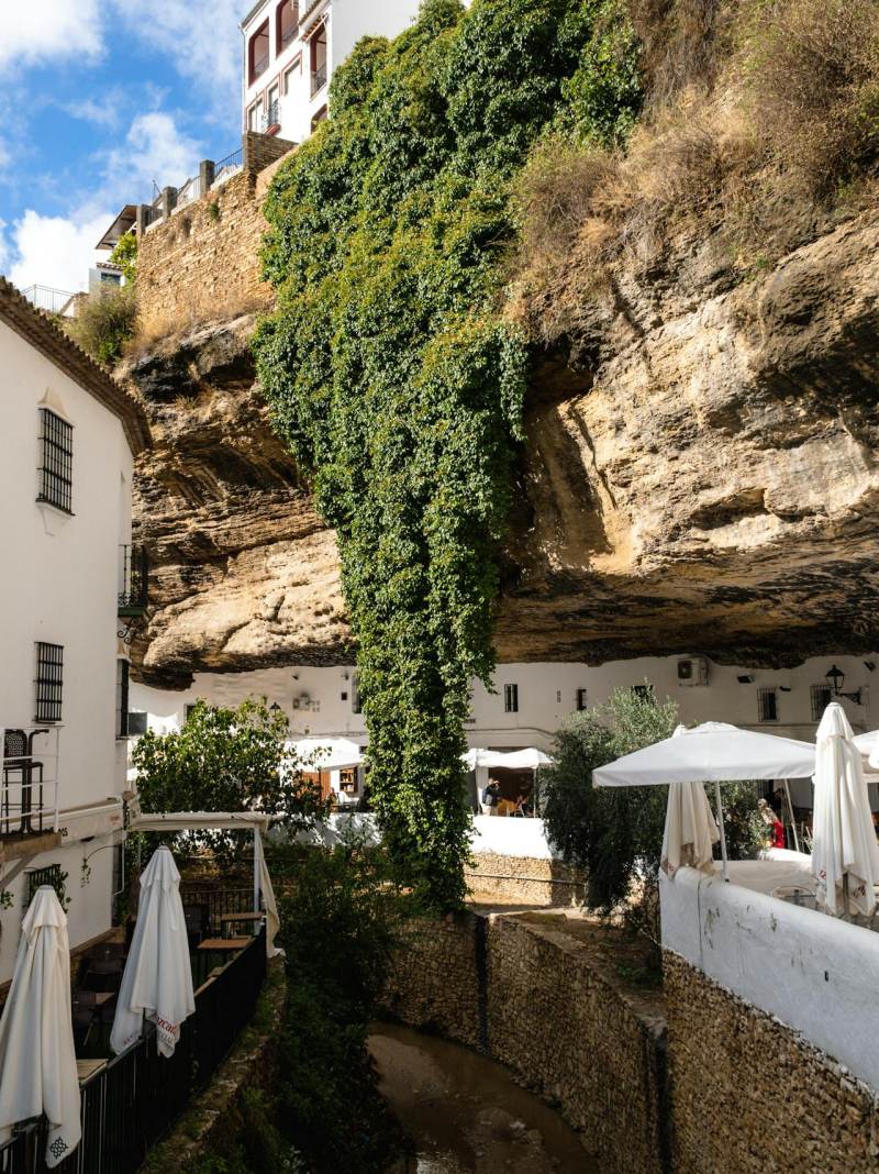 pretty vlllage of setenil de las bodegas in andalusia